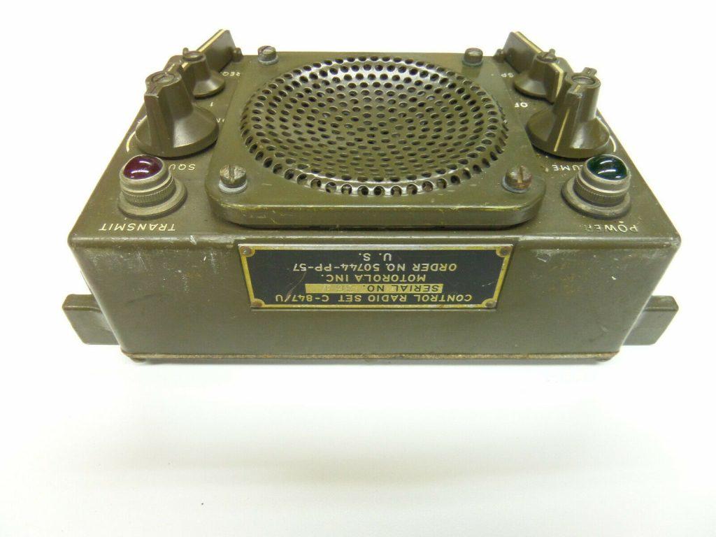 Control Radio Set C 847/u, Signal Corps, army Radio Military Radio Vietnam radio