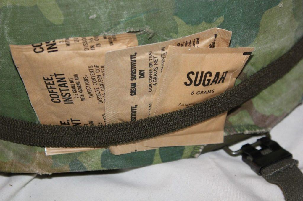 US Military Vietnam Era M1 Steel Helmet with Camouflage Mitchell Cover T13