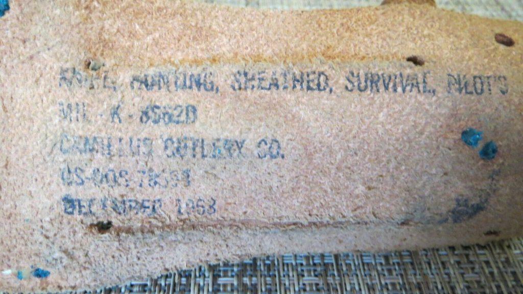 Vietnam Era Camillus Pilot Survival Knife with Sheath and Stone 11 1968