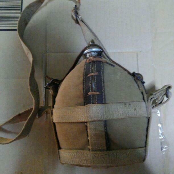 WW2 Japanese Imperial Army Military Water Bottle Vintage Free Shipping fro Japan