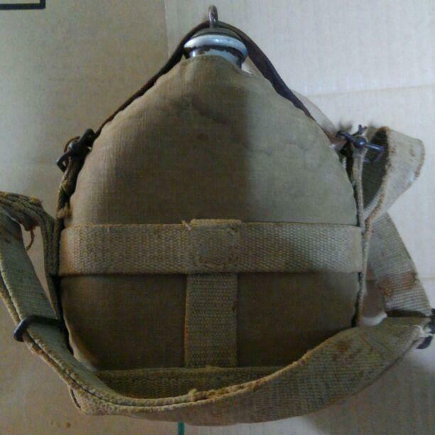 WW2 Japanese Imperial Army Military Water Bottle Vintage Free Shipping fro Japan