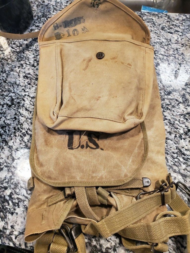 WW2 US Army M1928 Haversack (1942) Original