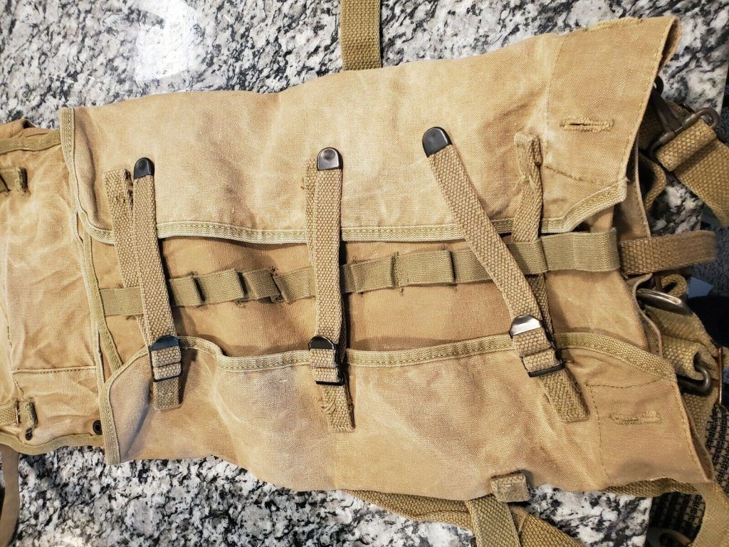 WW2 US Army M1928 Haversack (1942) Original