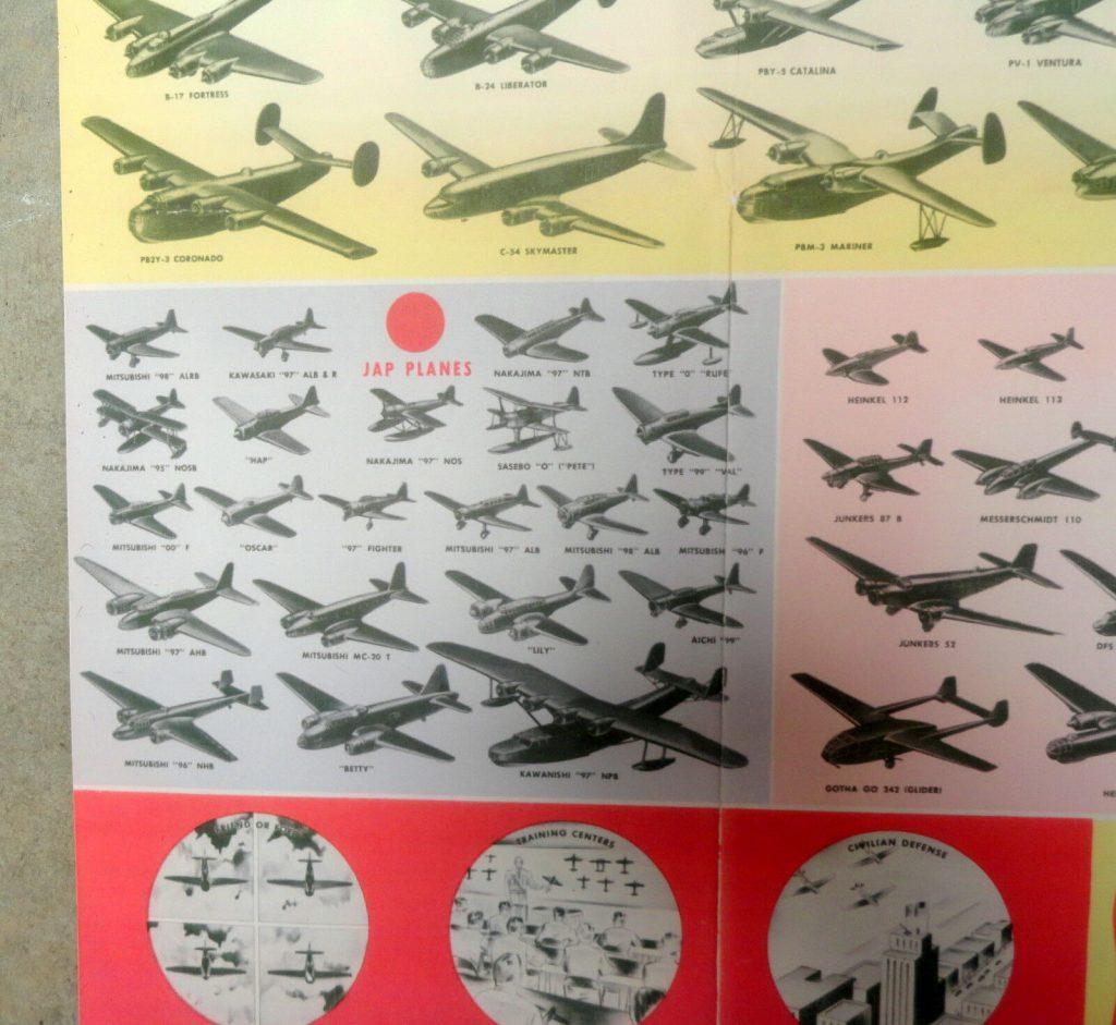 Aircraft Recognition Model Identification POSTER WW2 for sale