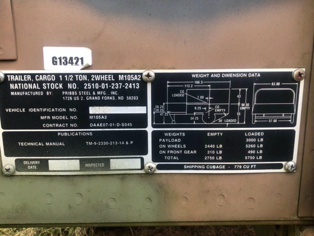 Military Truck & Trailer 1991 M923 A2 BMY 5 Ton  6X6