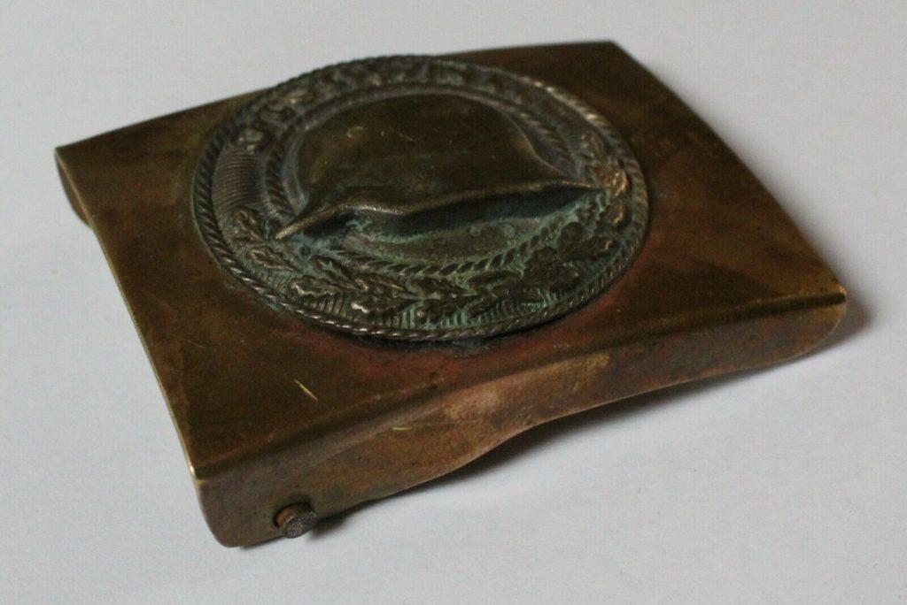 Original German WW 2 Belt Buckle   Stahlhelm