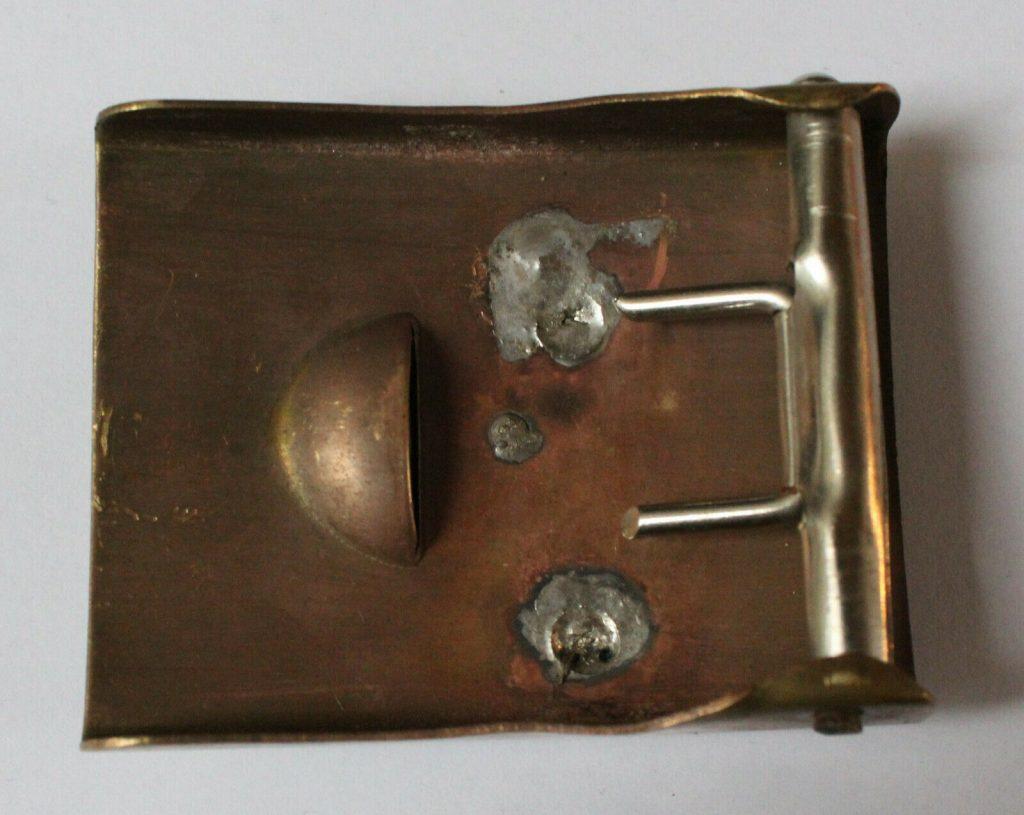 Original German WW 2 Belt Buckle   Stahlhelm