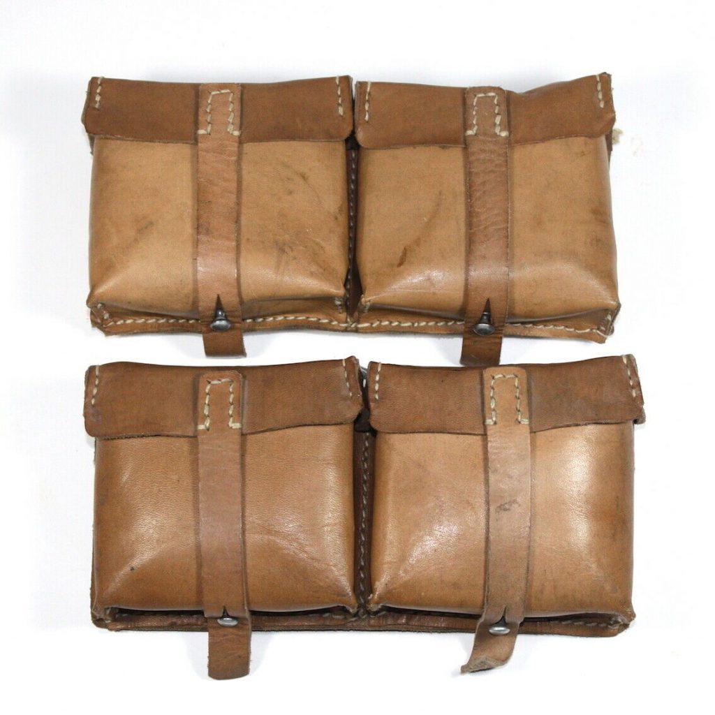 Original WW2 German G43 Pouches Marked ROS 1944