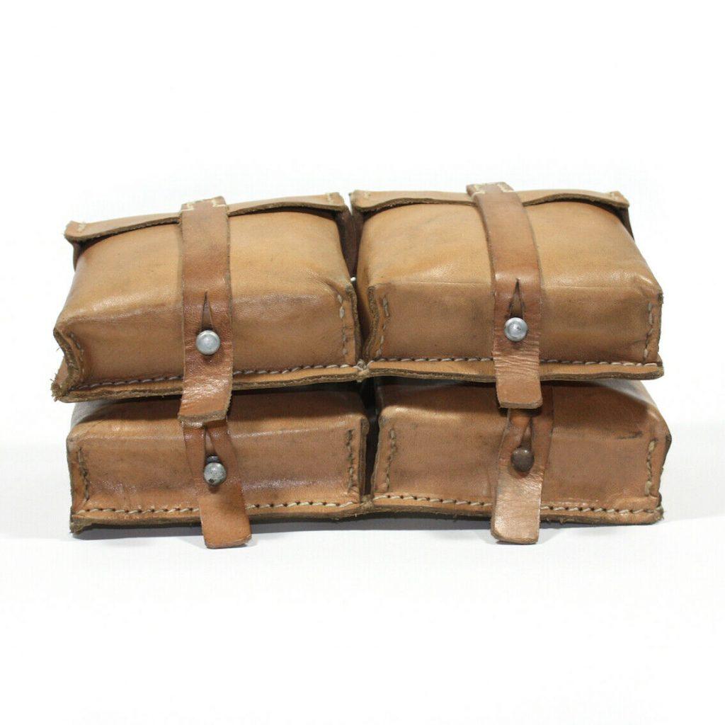 Original WW2 German G43 Pouches Marked ROS 1944