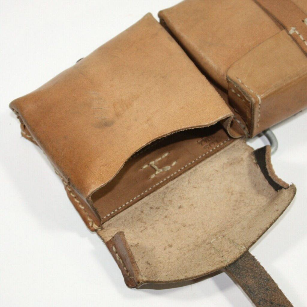 Original WW2 German G43 Pouches Marked ROS 1944