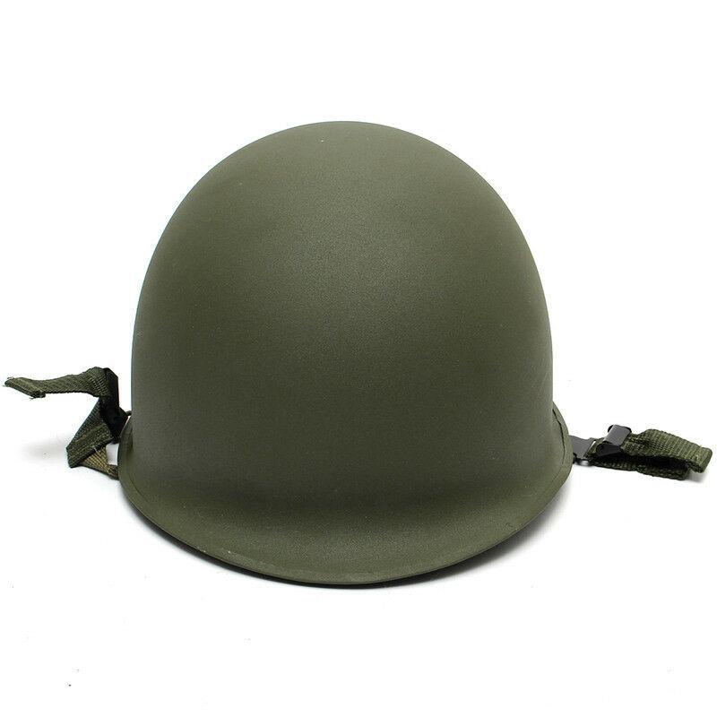 M1 CS Helmet WWII Steel WW2 US USA Tactical Army Equipment Military Green