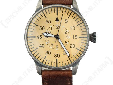 Luftwaffe Pilot Watch   Vintage WW2 German Military Wristwatch Leather Strap for sale