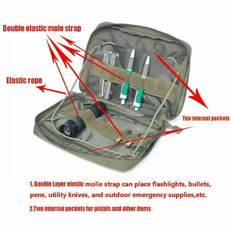 Military Pouch Cover Tactical Package Outdoor Camping Kit Accessories EDC Bag