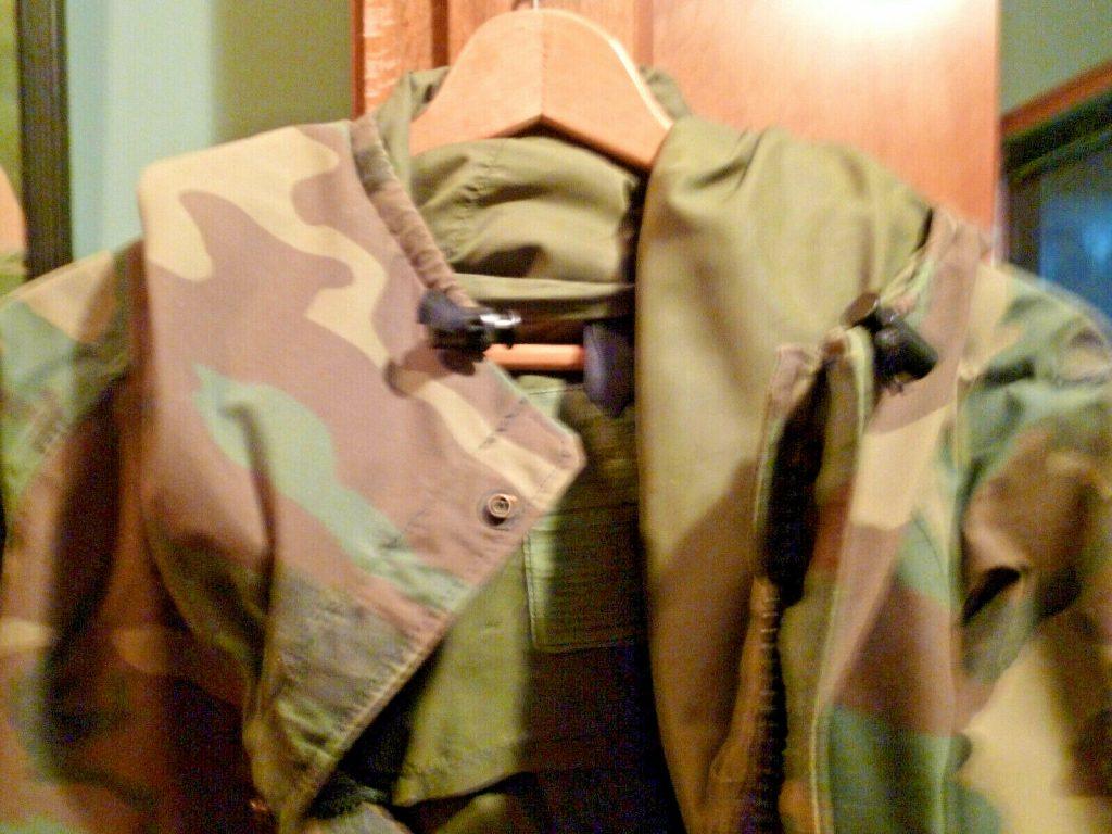 Military Waterproof Hooded Nylon Parka  Medium Long