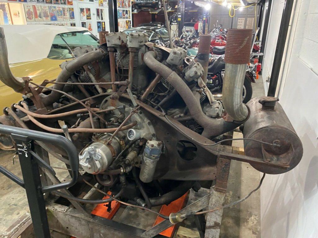 Tank Gulberson Radial Engine Aircraft T-120 Running Collectors Original survivor