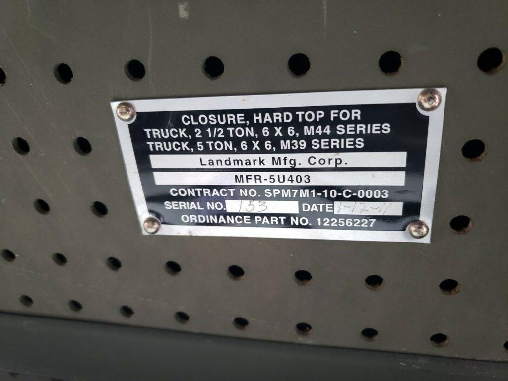 1991 M931A2 5 ton BMY Bobbed % ton 8.3 Cummings turbo