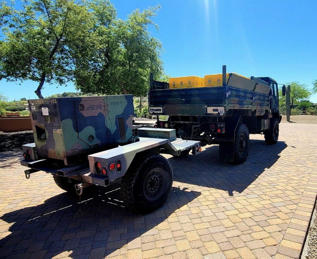 1998 Stewart AND Stevenson M1078 2 1/2 TON Cargo Truck WITH AS NEW GENERATOR