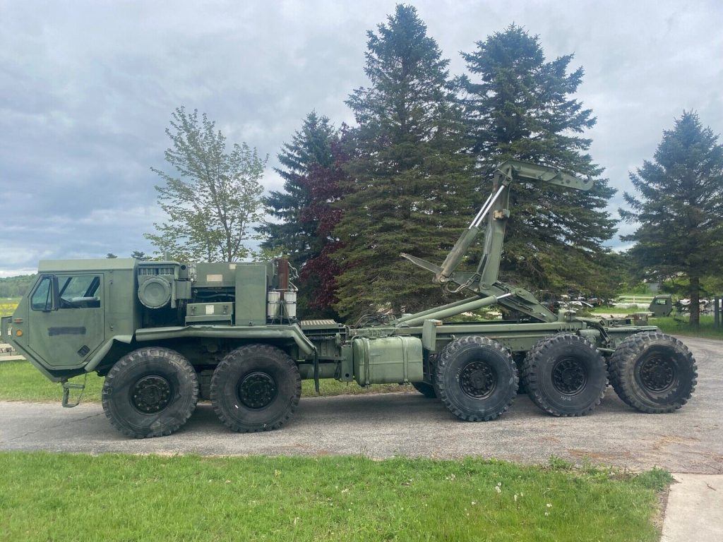 1990 Oshkosh M1074 PLS 10×10 Hook lift Container Mover W/winch Off Road Bugout