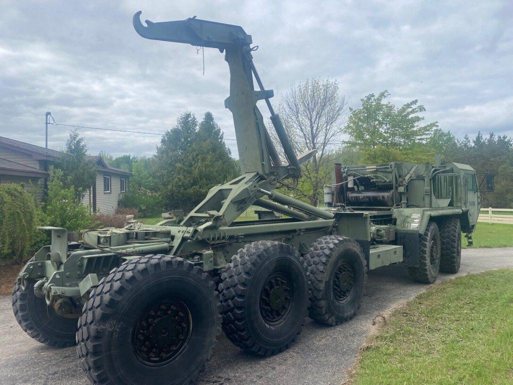1990 Oshkosh M1074 PLS 10×10 Hook lift Container Mover W/winch Off Road Bugout