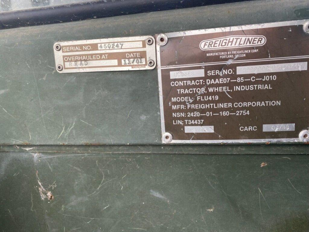 2001 Freightliner FLU419 Unimog Complete Rebuilt by RRAD