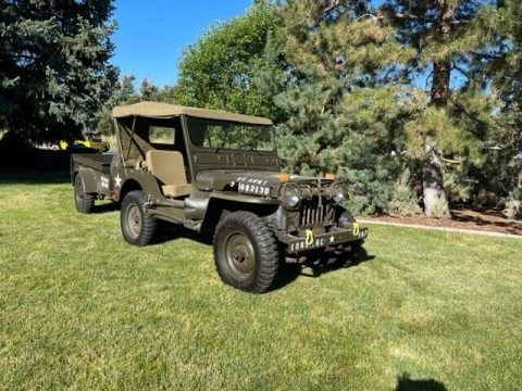 Jeep Willys M38 with Bantam trailer for sale