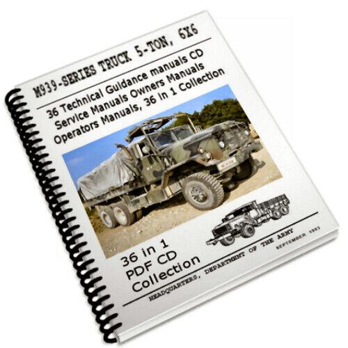 M939 Series 5-ton Diesel Truck Service Repair Manual Workshop CD 17K+ Pages !!