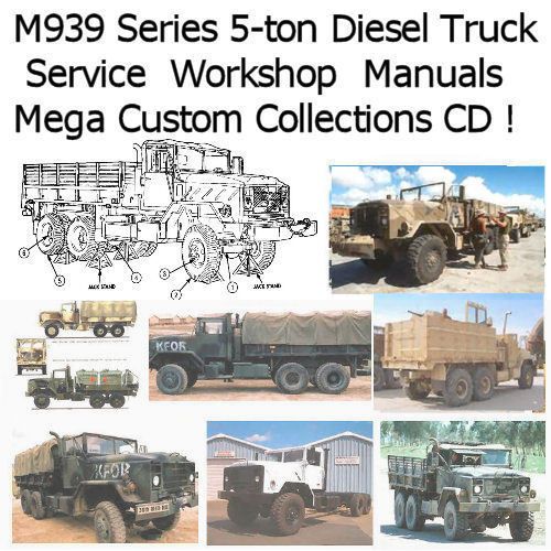 M939 Series 5-ton Diesel Truck Service Repair Manual Workshop CD 17K+ Pages !!