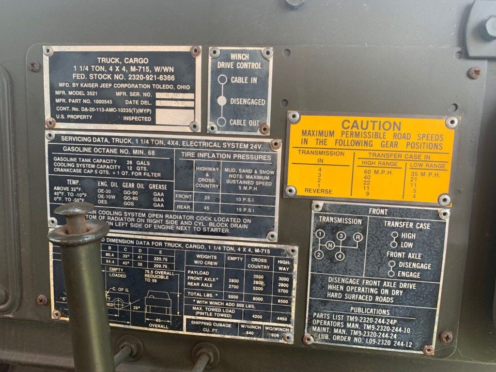 1969 M715 Kaiser Jeep