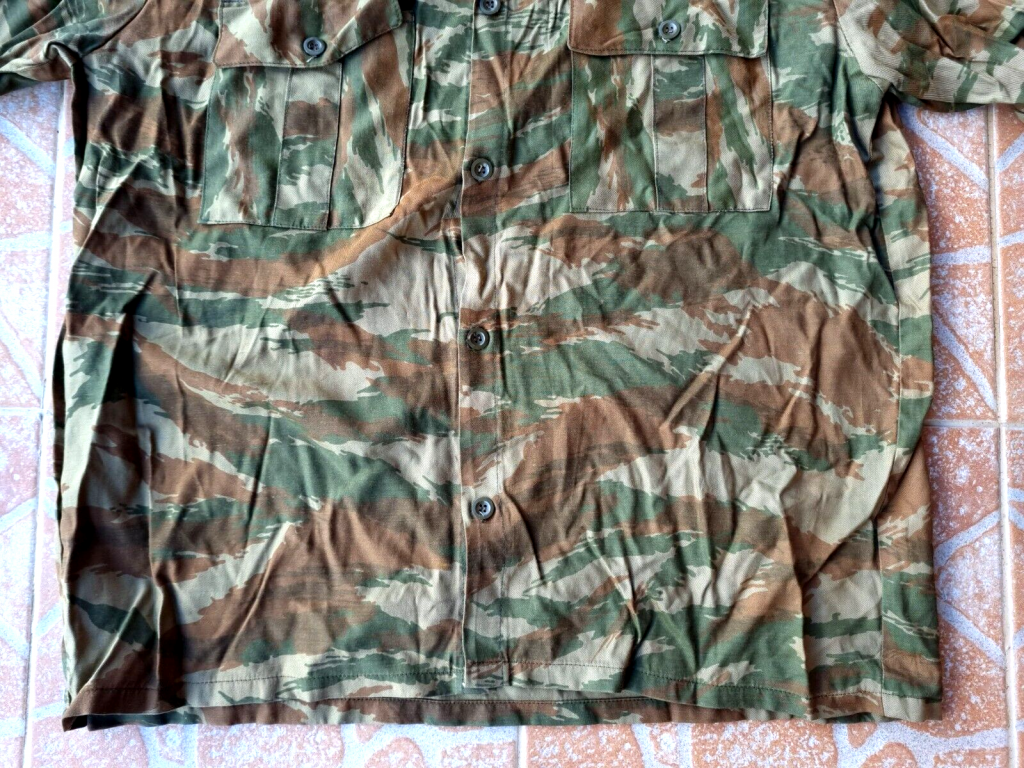 Bosnian Serb Army green tigerstripe camouflage shirt Serbian Serbia war Bosnia