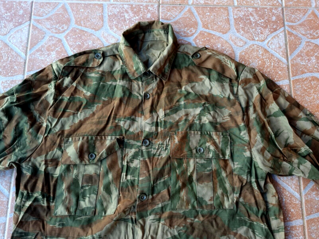 Bosnian Serb Army green tigerstripe camouflage shirt Serbian Serbia war Bosnia