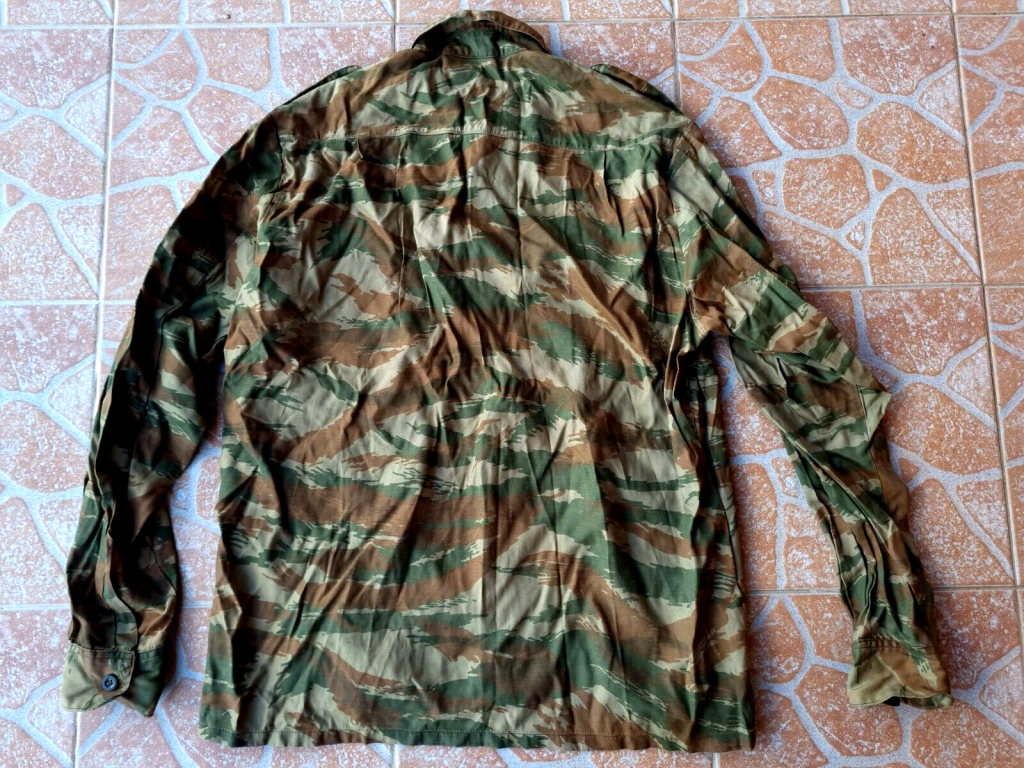 Bosnian Serb Army green tigerstripe camouflage shirt Serbian Serbia war Bosnia