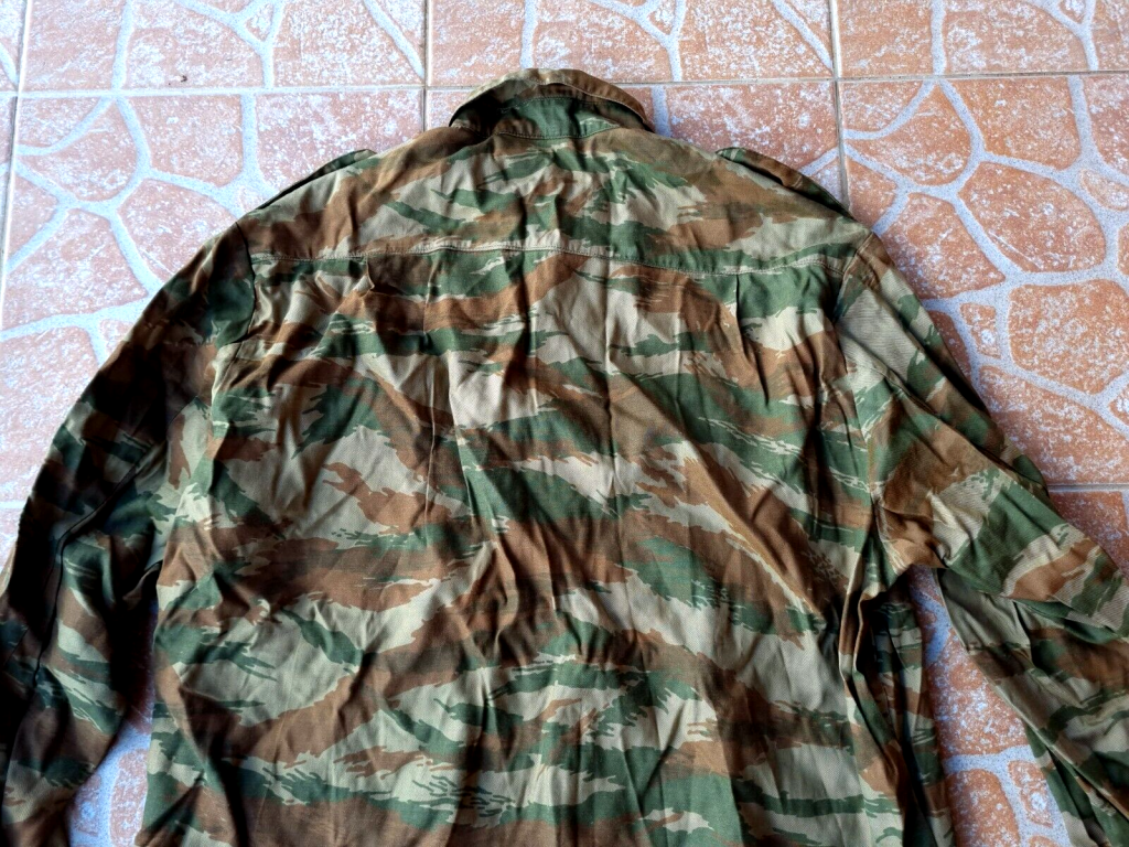 Bosnian Serb Army green tigerstripe camouflage shirt Serbian Serbia war Bosnia