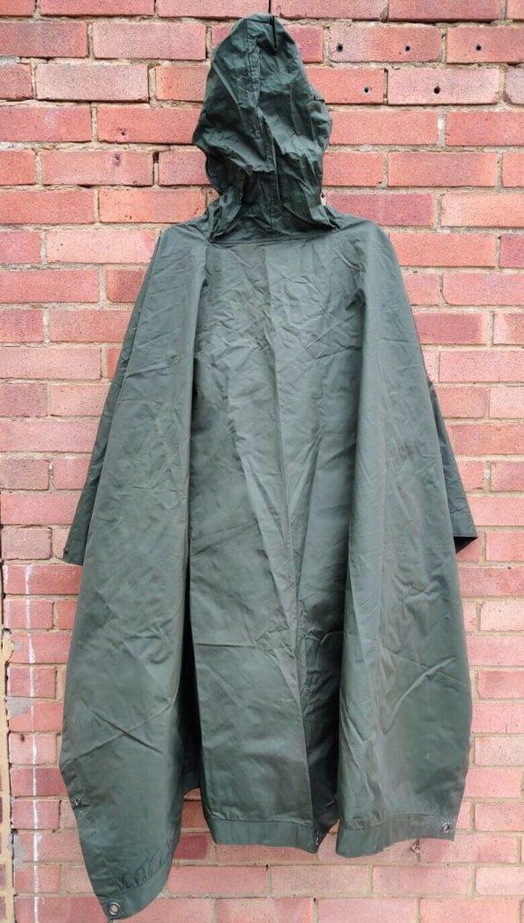 British Army Issue 58 pattern Olive Green Poncho Rare Genuine