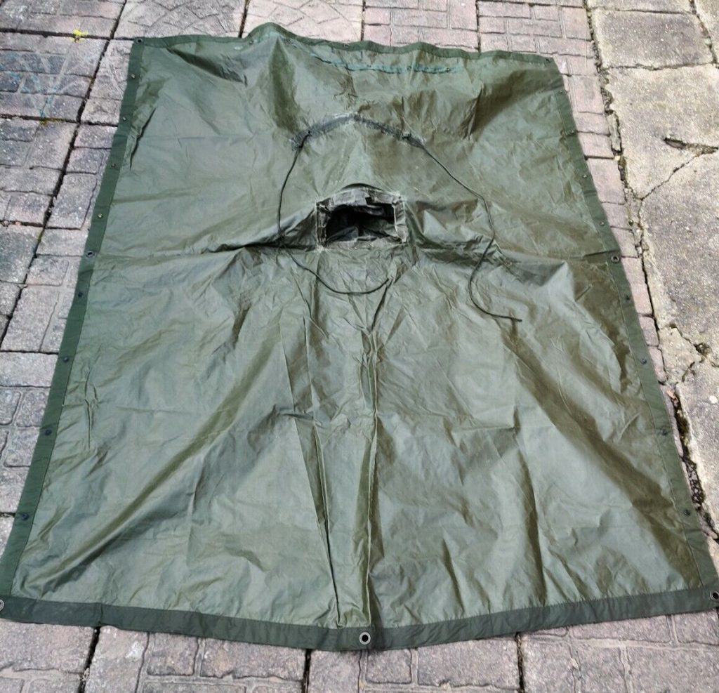 British Army Issue 58 pattern Olive Green Poncho Rare Genuine