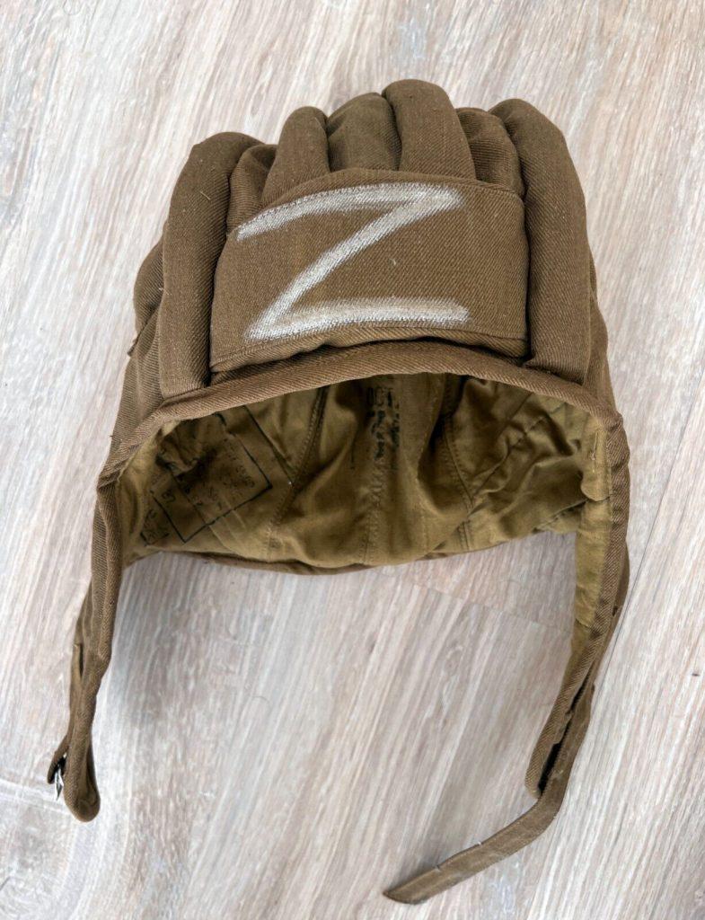 Trophy clothes Cap Hat Tankman Kherson Russian Army War Ukraine Russia 2022