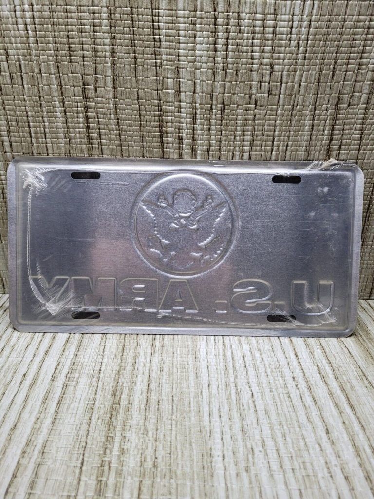 US ARMY LICENSE PLATE SUV, Car, Truck, Jeep Tag GREEN YELLOW