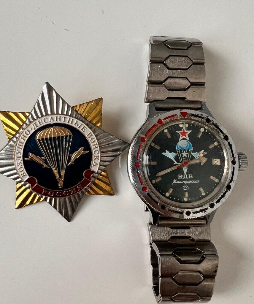 War in Ukraine 2022 soldier Russian Army Watch Wostok Trophy from BUCHA