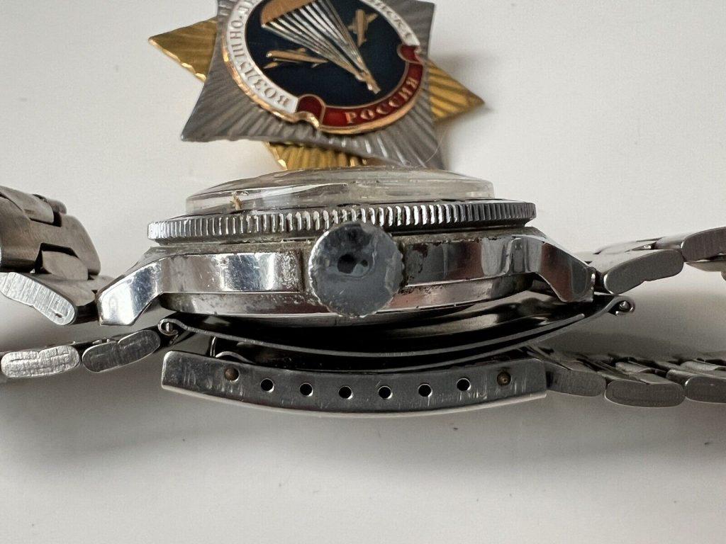 War in Ukraine 2022 soldier Russian Army Watch Wostok Trophy from BUCHA