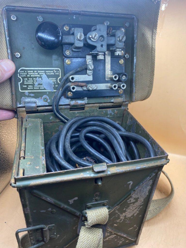 Complete WW2 British Army Signalling Lamp Set with all Parts