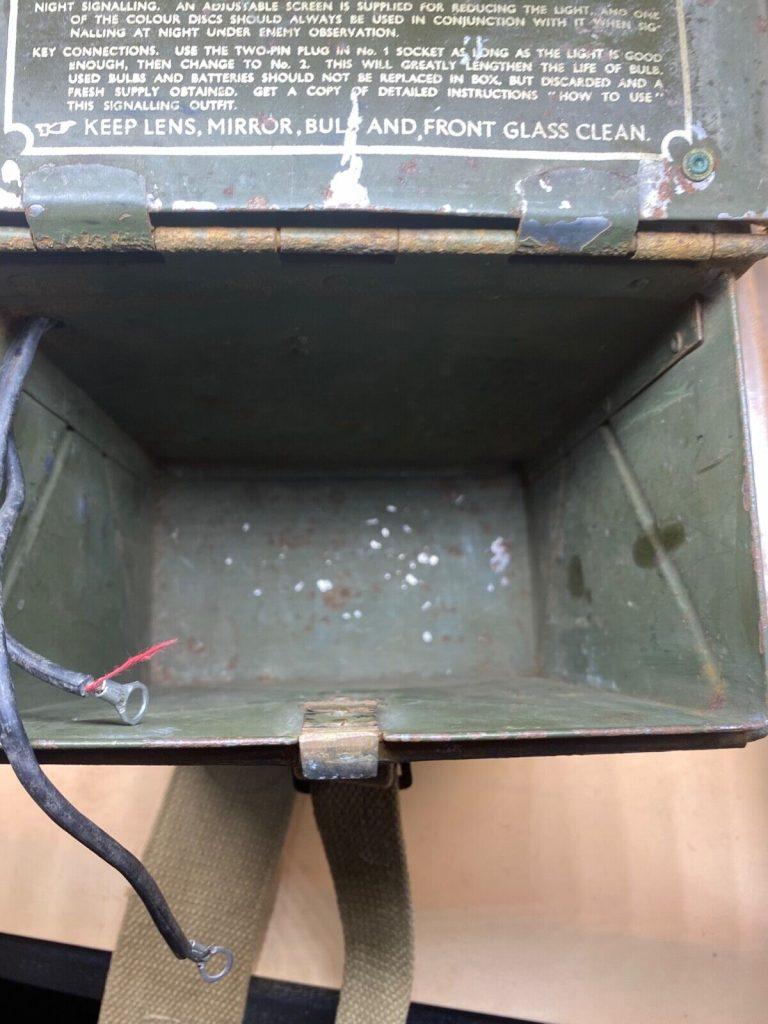 Complete WW2 British Army Signalling Lamp Set with all Parts