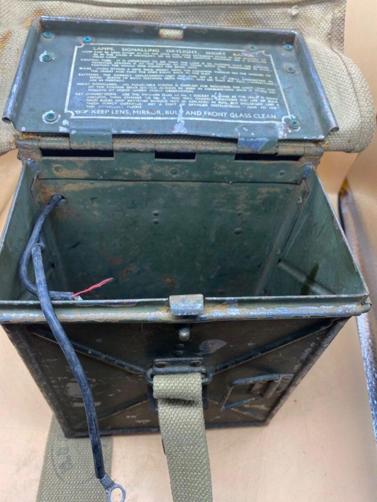 Complete WW2 British Army Signalling Lamp Set with all Parts