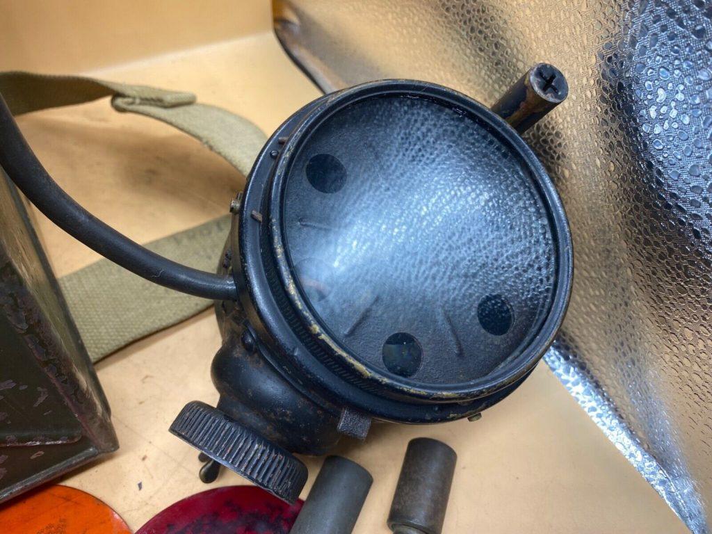 Complete WW2 British Army Signalling Lamp Set with all Parts