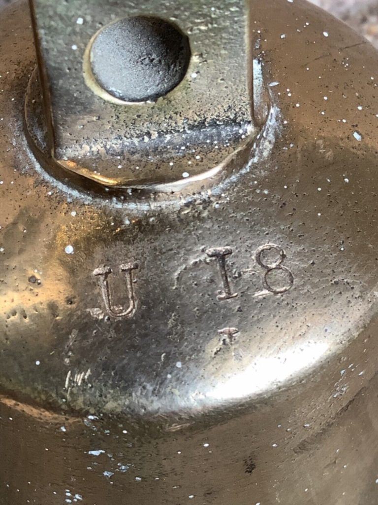 Original ww2 Kriegsmarine German u boat U-18 Submarine bell