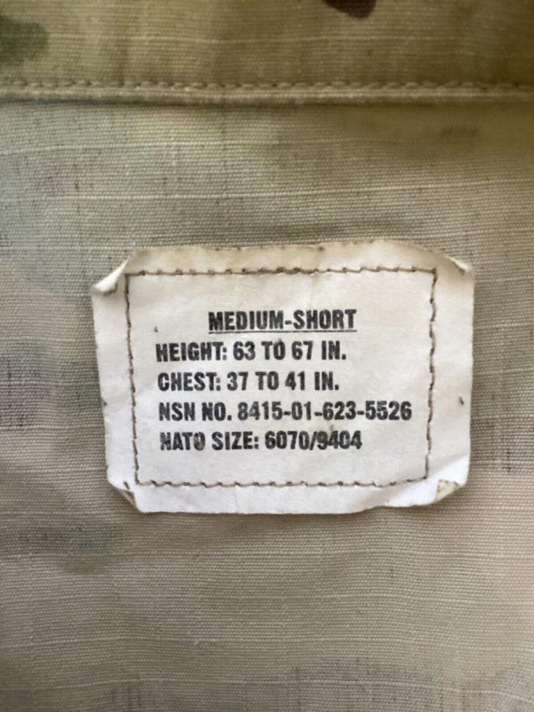 US Army Issue coat Shirt Combat Uniform ACU Unisex OCP Medium Short (37)