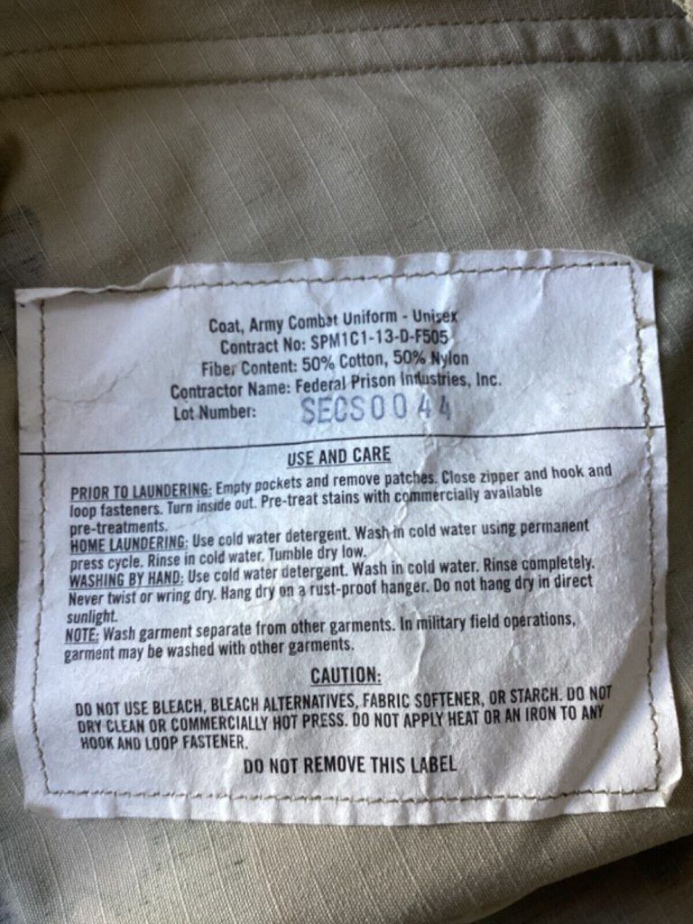 US Army Issue coat Shirt Combat Uniform ACU Unisex OCP Medium Short (37)