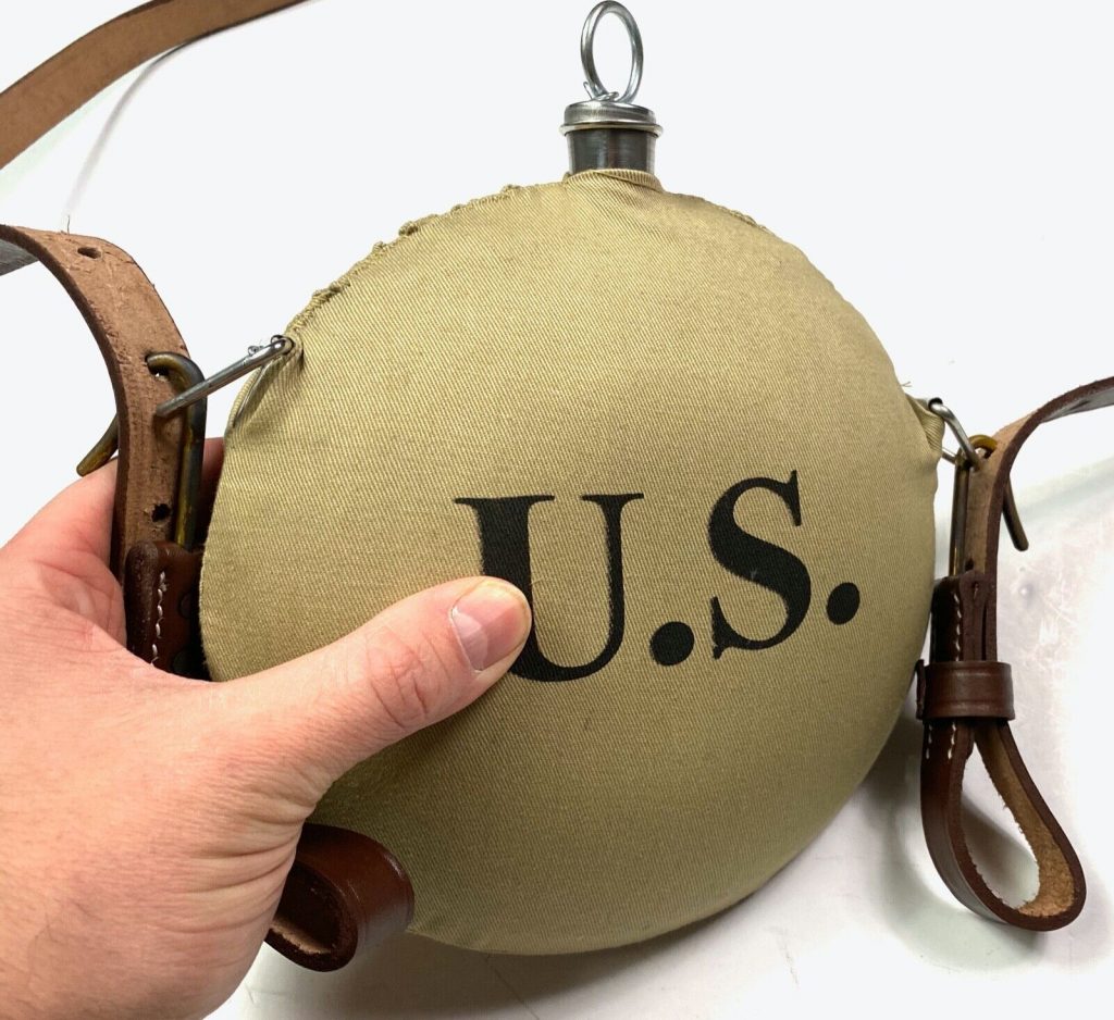 Indian WARS US ARMY M1878 Canteen & Strap