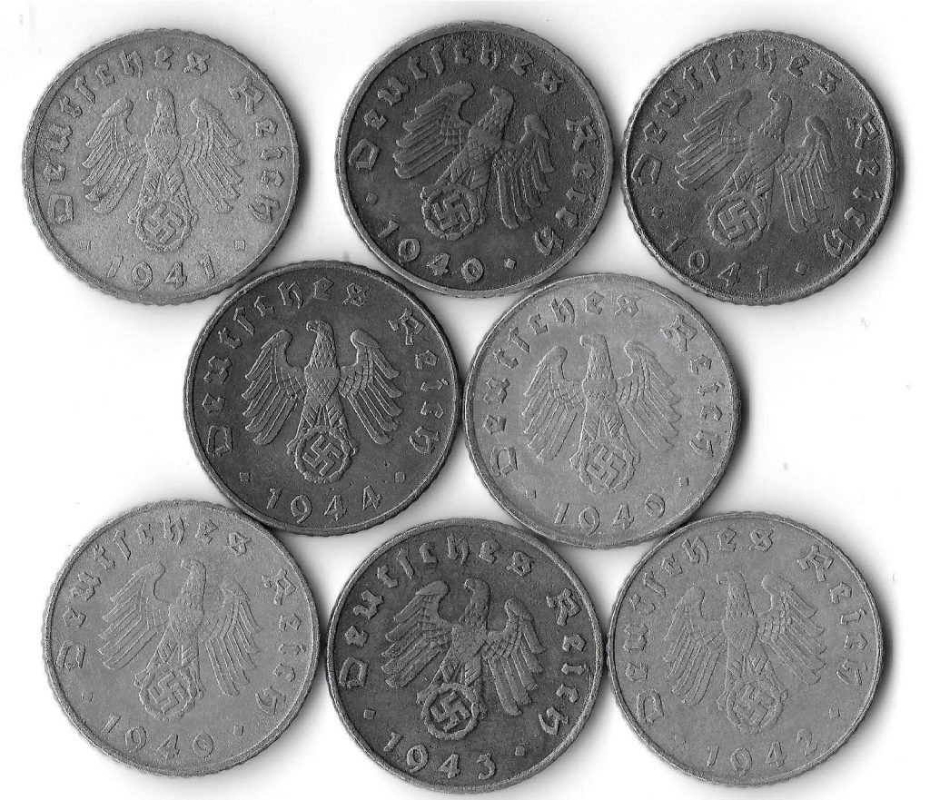 Rare Old WWII German War Coin WW2 Germany Military Army Civil Collection Cent us