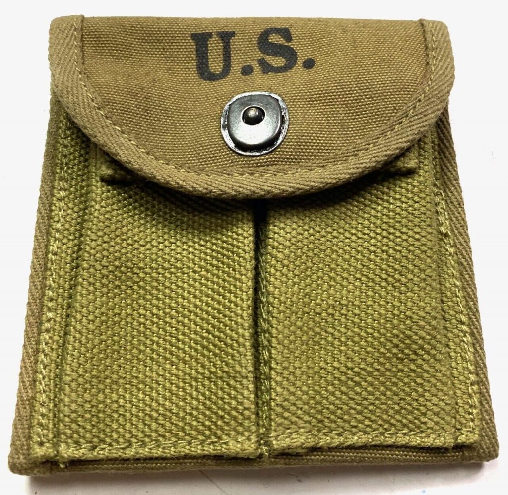 WWII M1 Carbine Rifle 15RD BUTT Stock AMMO Pouch-Od#3