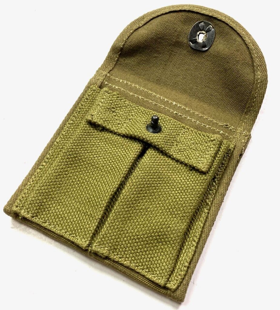 WWII M1 Carbine Rifle 15RD BUTT Stock AMMO Pouch-Od#3