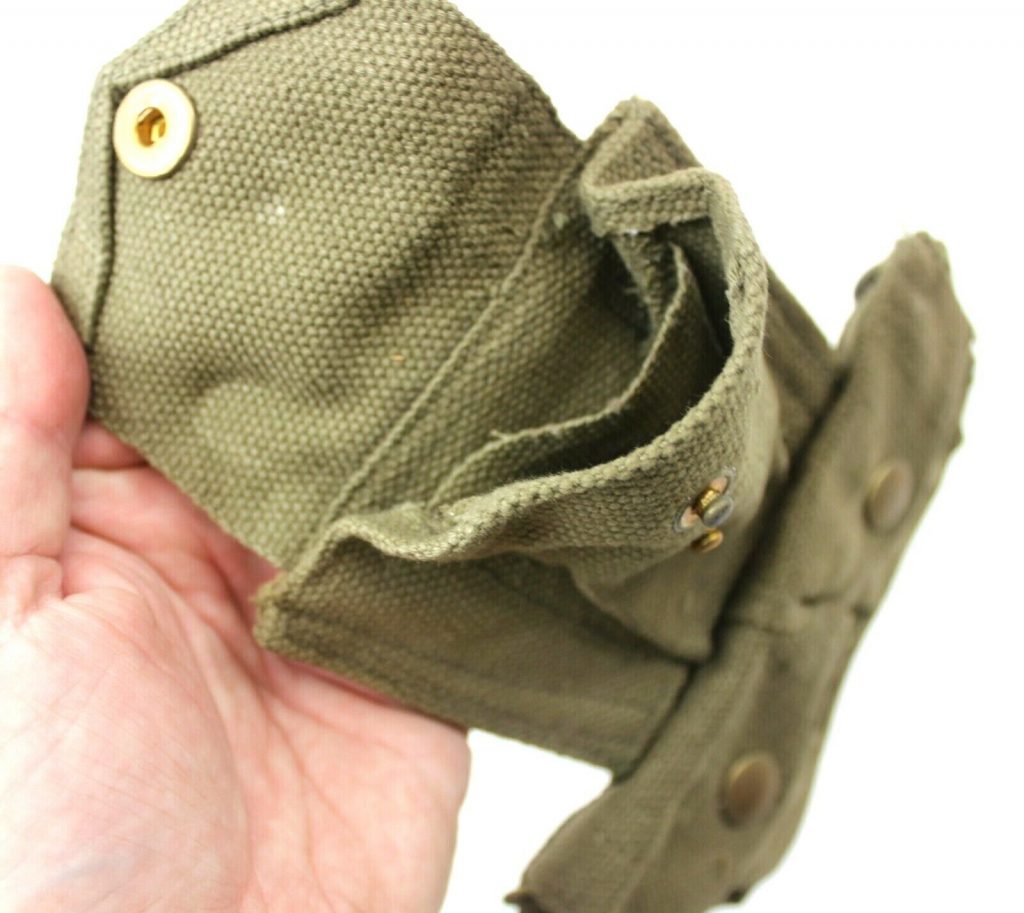 Italian ARMY TRIO AMMO Pouch Similar to British 1937 Pattern in Khaki